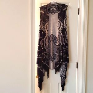 NWOT Long Sleeveless Vest